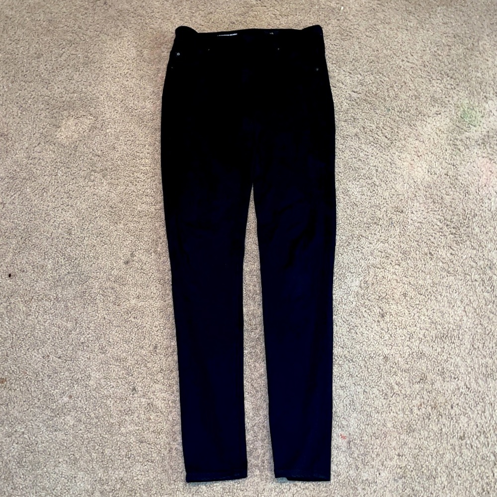 Black Adriano Goldschmied The Farrah Skinny High Rise Skinny Jeans Size 28R.